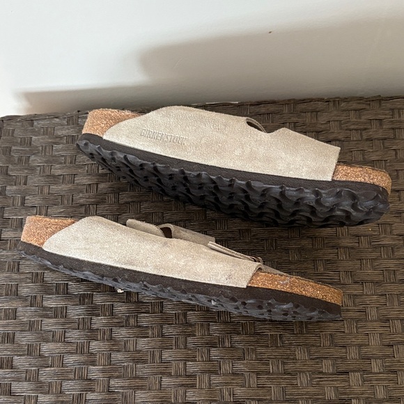Birkenstock Light Tan Suede Sandals - Picture 2 of 4